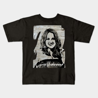 Carrie Underwood 80s Vintage Old Poster Kids T-Shirt